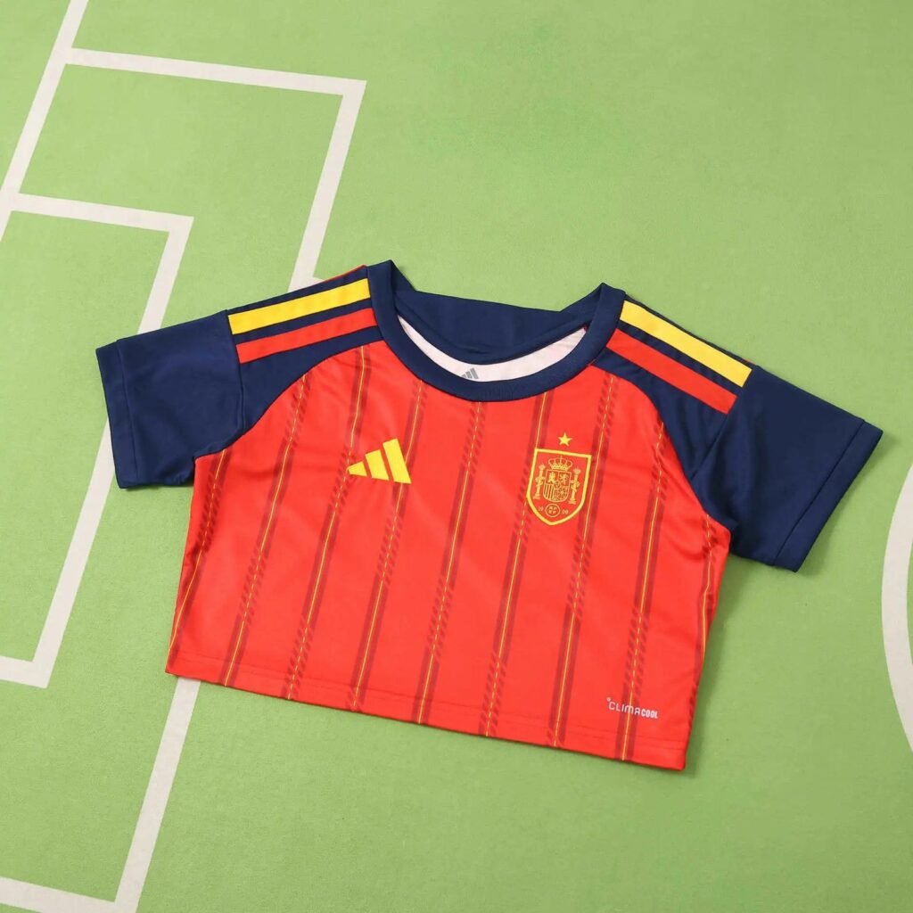 2026 SPAIN WOMEN FAN VERSION CROP JERSEY